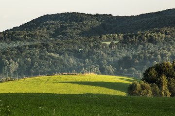 An incredible panorama from the Bieszczadys mountains.