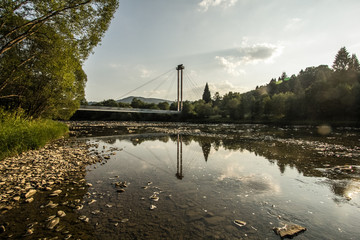San River in Bieszczadys mountains. 
