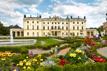 Famous Branicki Palace and its gardens in Bialystok. Poland.