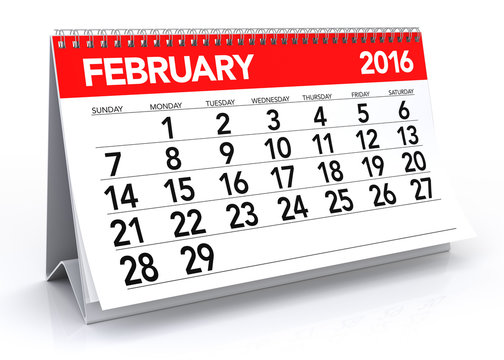 February2016 Calendar