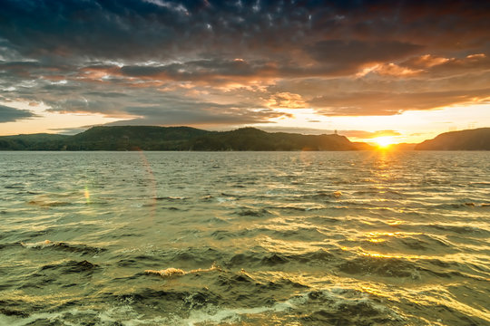 Waters Of Saint Lawrence River In Tadoussac