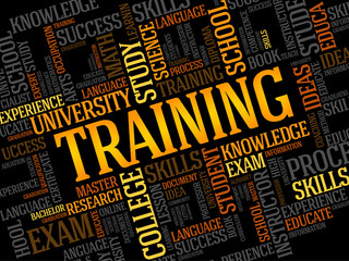 TRAINING word cloud, business concept