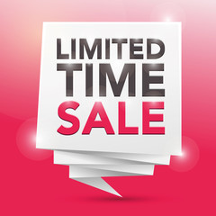 LIMITED TIME SALE, poster design element