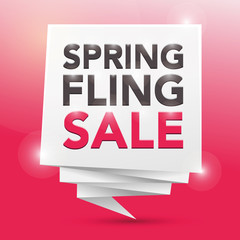 SPRING FLING SALE, poster design element - 89896238