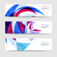 Set of abstract banners