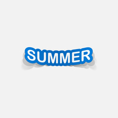 paper sticker: summer