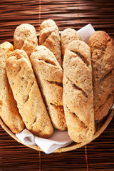 Homemade baguettes