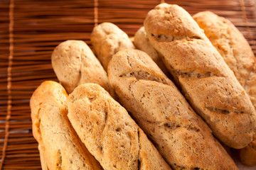 Homemade baguettes