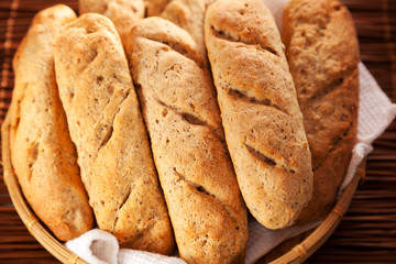 Homemade baguettes