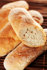 Homemade baguettes