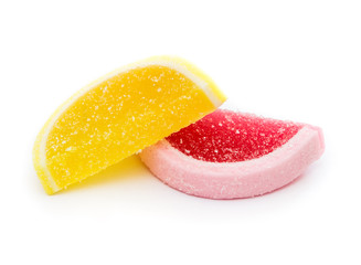 Color fruit jelly candies 
