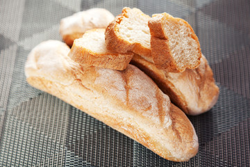 Homemade baguettes