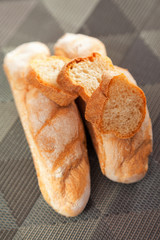 Homemade baguettes