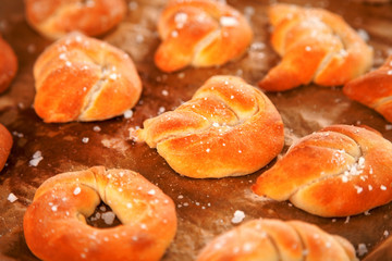 Homemade pretzels