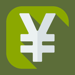 Obraz premium Flat modern design with shadow icons currency unit