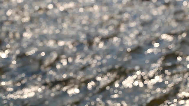 Stream of mountain river close-up