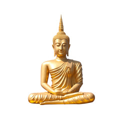 Buddha on a white background.