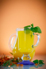 juice from ripe sea-buckthorn berries
