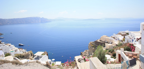 Naklejka premium Magiczne Santorini