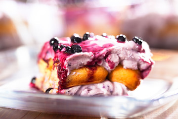Blueberry tiramisu