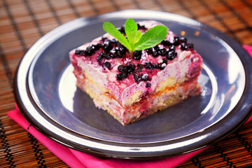 Blueberry tiramisu