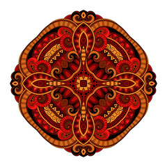 Vector Beautiful Deco Colored Contour Square