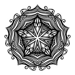 Vector Beautiful Deco Black Star