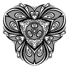 Vector Beautiful Deco Black Triangle