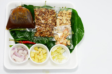 herb wrapped in leaves