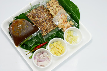 herb wrapped in leaves