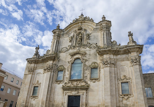 San Francesco d'Assisi church in Matera, Basilicata, Italy