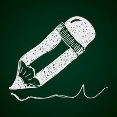 Simple doodle of a pencil