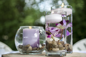 Lavender Table Arrangment