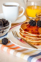 Pancakes with berries 