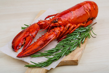 Boiled lobster