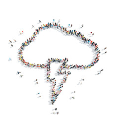 people  shape cloud weather