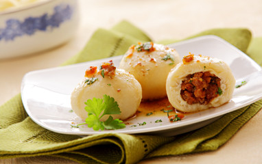 Cold beer and salty pretzels