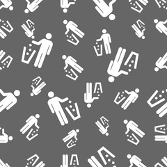 seamless pattern with litter