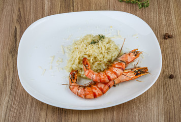Risotto with prawn