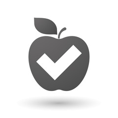 Apple icon with a check mark