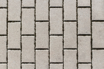 Grey concrete paving