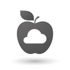 Apple icon with a cloud