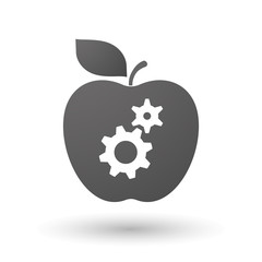 Apple icon with two gears