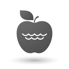 Apple icon with a water sign
