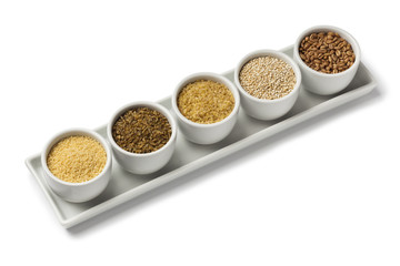 Bowls with world food