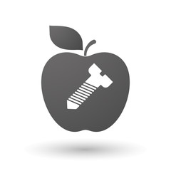 Apple icon with a screw
