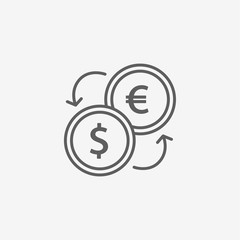 Fototapeta premium Exchange icon
