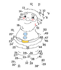 gioco dei puntini, babbo natale