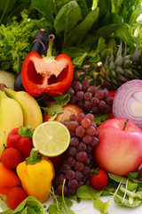 新鮮な野菜と果物