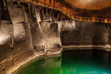 Underground lake in Wieliczka © Santi Rodríguez